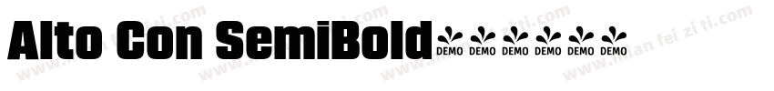 Alto Con SemiBold字体转换